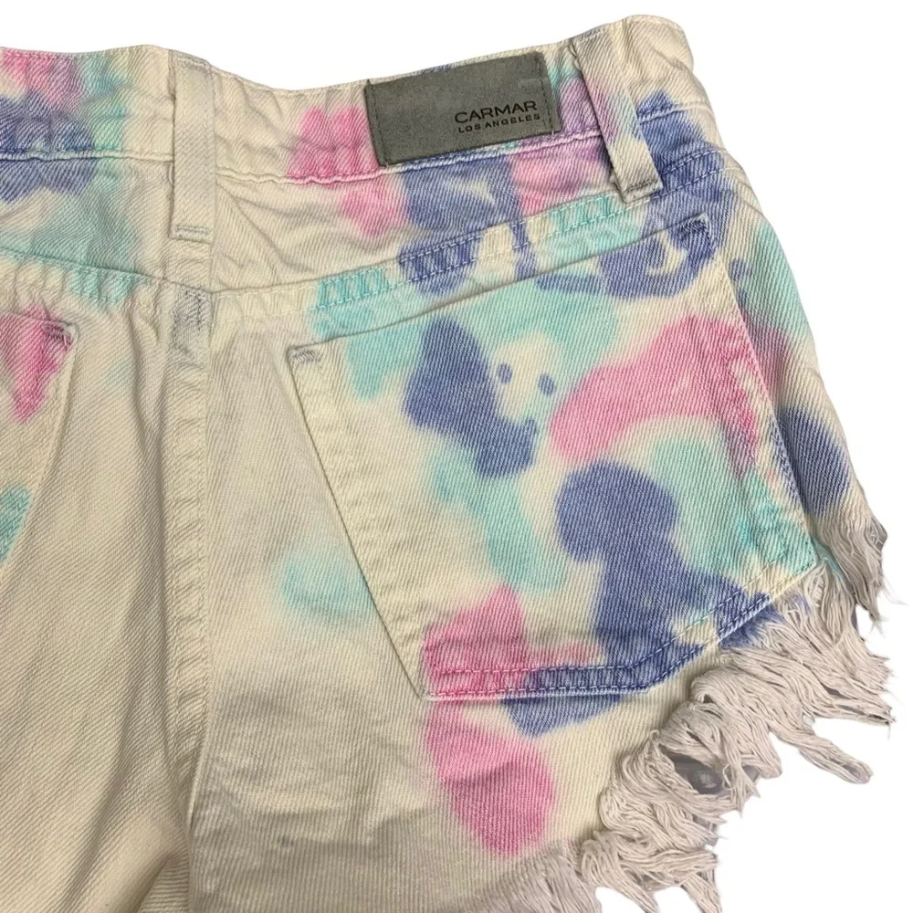 Carmar Tie Dye Cut Off Shorts